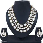 Feminine Elegant Alloy Stone Jewellery Set