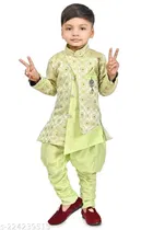 Cotton Blend Sherwani for Boys 