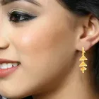 Oxidised Alloy Gold Plated Earrings for Women 
