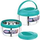 Asian Marco Stainless Steel Insulated Casserole N DLX Set of 2 