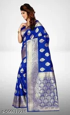 Banarasi Silk Zari Woven Saree for Women 