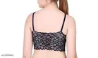 Net Bra for Women, Black 