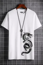 Round Neck Printed T-Shirt for Men 