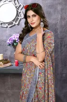 Georgette Printed Saree for Women 