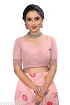 Cotton Linen Zari Woven Saree for Women 