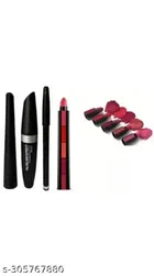 5-in-1 Mini Lipsticks with Eyebrow Pencil & Mascara with Eye Liner 