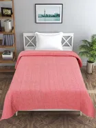 Combo Pack of 5 Arch Melange Fleece Blanket 380gms 120x220cm Pink