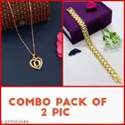 Alloy Pendant with Chain & Bracelet for Women 