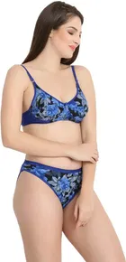 Cotton Blend Lingerie Set for Women 
