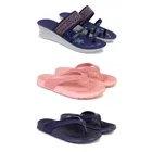 Combo of Heels with Slippers for Women 