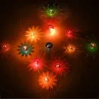 Plastic 3D Shadow Reflection Floating Diwali Diyas (Multicolor, Pack of 24)