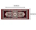 Alaqsa Abstract Bed runner 30x84inch Red Pack of 1