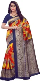 Mysore Silk Printed Saree for Women 