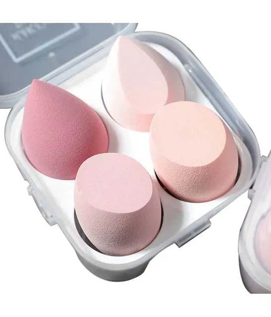 Lenon Makeup Accessory Beauty Makeup Sponge Puff for Face (4 g) (Pack of 4) (D165)