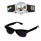 UV Protected Sunglass with Analog Watch for Boys & Girls 