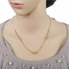 Brass Mangalsutra With Earrings For Women 