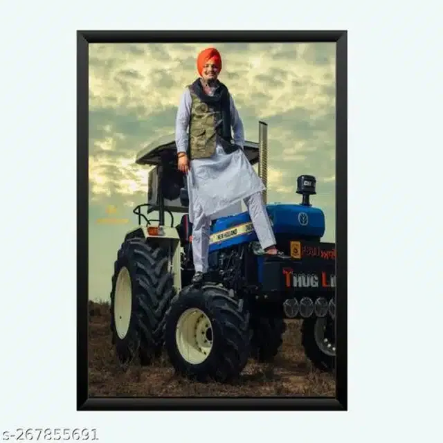 Plastic Photo Frame (Multicolor, 5x7 inches)