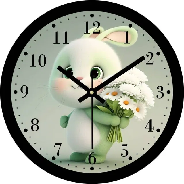 Plastic Wall Clock, Medium [11" × 11"] (Multicolor)