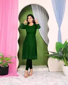 Net Kurti for Women,  Green  