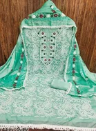 Chanderi Cotton Unstitched Suits for Women 
