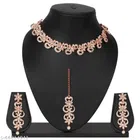 Rose Gold Plated Jewellery Set for Women (Multicolor, Set of 1)