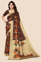 Mysore Silk Printed Saree for Women 