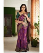 Jacquard Zari Woven Saree for Women 