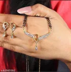 Alloy Mangalsutra with Earrings for Women 