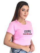 Cotton Blend Printed Top for Women 