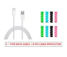 Plastic C Data Cable & Cable Protector (Set Of 9) (Pk-092)