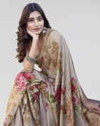 Chiffon Printed Saree for Women 