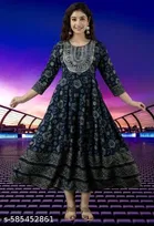 Rayon Kurti for Women, Blue 