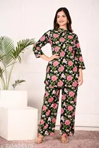 Rayon Top & Bottom Set for Women 