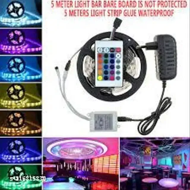 Remote Control LED Strip Lights (Multicolor, 5 m)