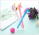 5 Pcs Unicorn Pen Pencils With Fur Pen 6In1 Pencil 