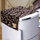 KANUSHI Industries® 1Pc Fridge Cover for Top with 6 Utility Pockets + 1 Handles Covers + 4 Fridge Mats 