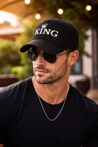 Polycotton Caps for Men ,Black 