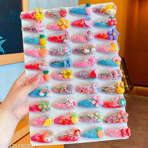 Designer Hair Pins for Women (Multicolor, 3 Pcs)