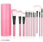 Makeup Brushes Set with Box (Pink, Set of 12)