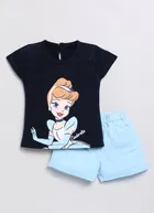 Cotton Printed Clothings Set for Girls 