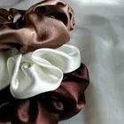 Women Multicolor Satin Scrunchies | Silk Premium Scrunchies Ponytail Holders | Hair Volumizer, Hair Ties Combo, Hair Scrunchie Set For Girls, Women, Mom, Sister 