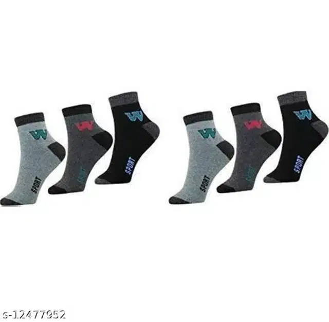 Woolen Socks for Men (Multicolor, Pack of 6)