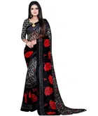 Georgette Floral Print Saree for Women 