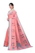 Saree with Unstitched Blouse for Women 