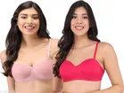 Cotton Blend Solid Padded Bra for Women 