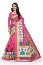 Khadi Silk Printed Saree for Women 