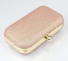 Metal Clutch Bag for Women (Pink)