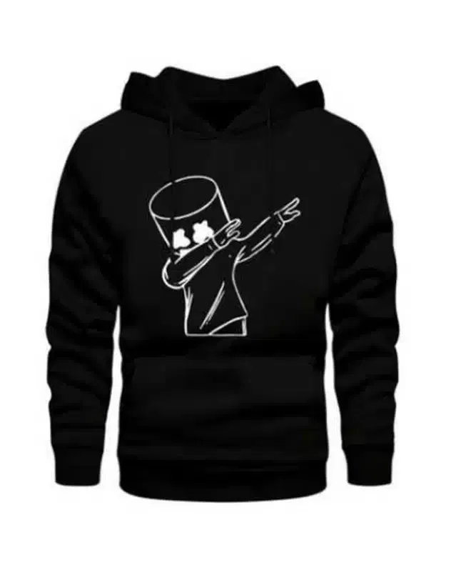 Full Sleeves Hoodie for Men (Black, XXL)