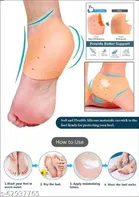 Combo of Moisturizing Gel Heel Socks, Heel Pad with Heel Protector Insole Cups 