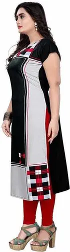 AK Fashion Mall Women Crepe Kurti 